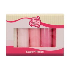 Rol fondant startset multi roze