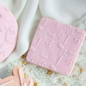 Fondantstempel – Snoepjes patroon