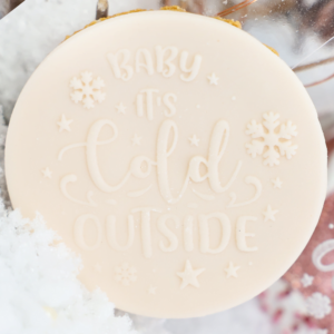 Fondantstempel – Baby it’s cold outside