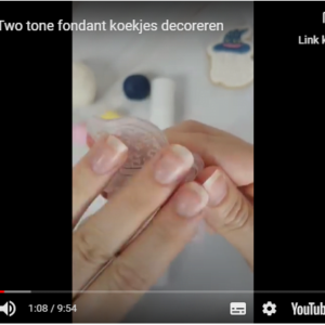 Video instructie – Two tone fondant koekjes decoreren met koekstempels