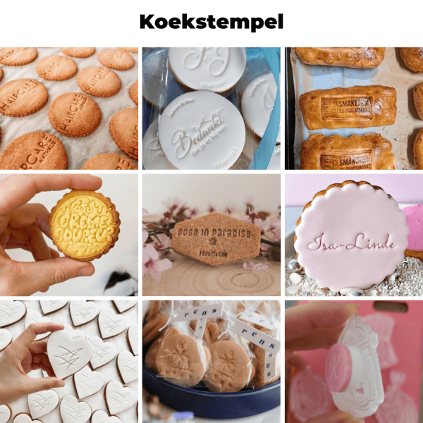 Met deze maatwerk stempel maak je snel unieke koekjes. Je ontvang een stempel van je logo, afbeelding of tekst afbeelding, die je met een eigen gekozen uitsteker uit de collectie (of je eigen voorraadkast) kan combineren. Je kan zelf kiezen of je een fondantstempel (POP) of koekstempel(indrukken) wenst. Een aantal spelregels om onze kwaliteit en […]