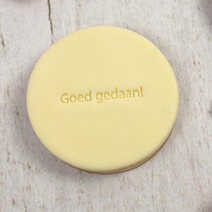 Mini fondantstempel – Goed gedaan!