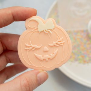 Fondant stempelset – Schattige pompoen met strik