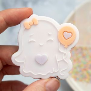 Fondant stempelset – Schattig spookje met ballon