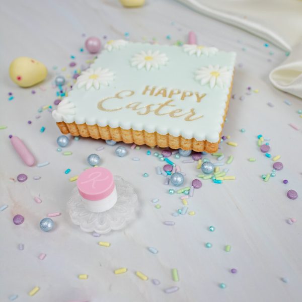 Met dit kleine Madeliefje maak je zelf de leukste koekjes. Gebruik dit koekstempeltje met de two tone techniek om elk koekje op te fleuren (zoals op de foto) of stempel hem in koekdeeg of 1 kleur fondant voor een schattig en snel patroon. Te leuk om niet lekker zelf mee aan de slag te gaan! […]