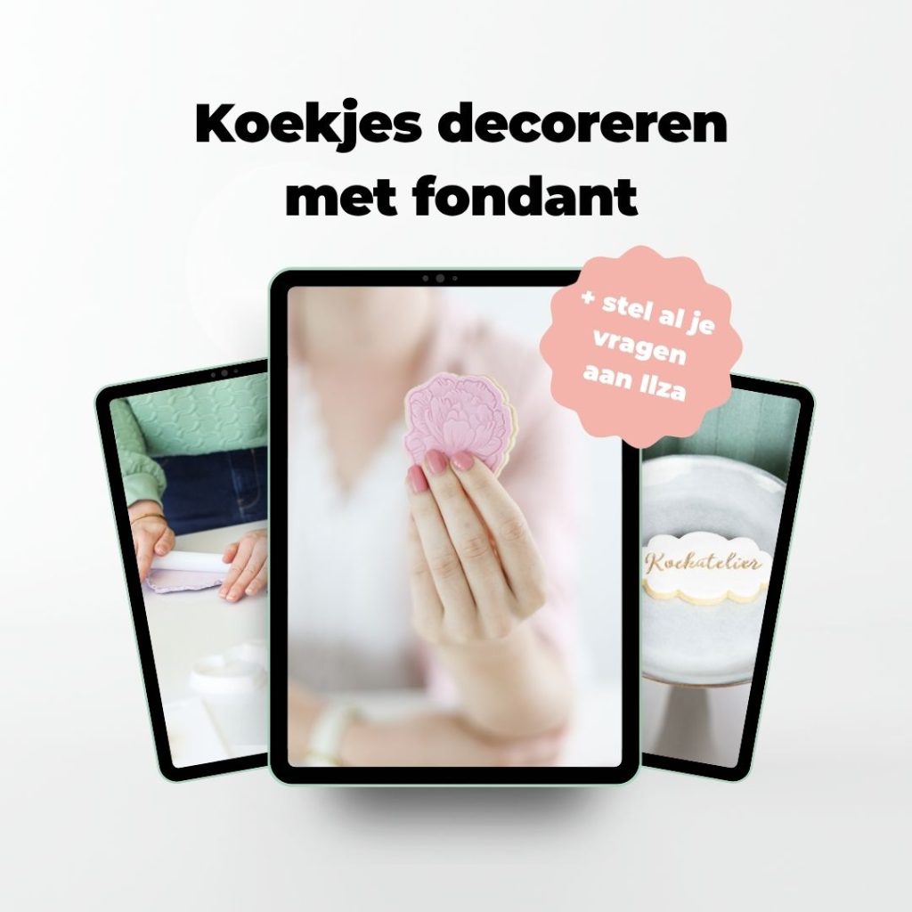 cursus koekjes decoreren met fondant