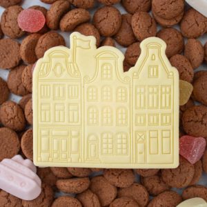 Koekstempelset – 3 Grachtenpandje op een rijtje