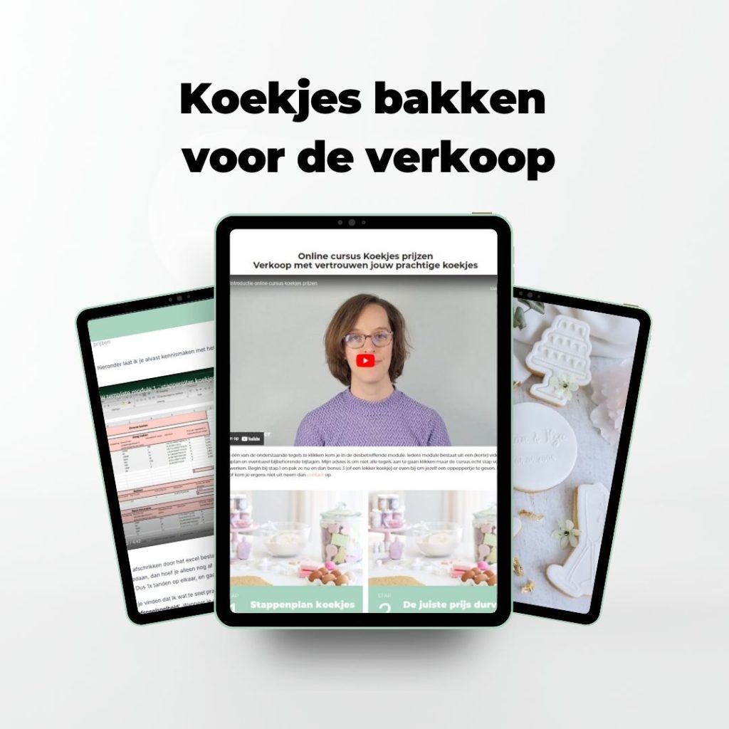 koekjes bakken voor de verkoop