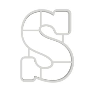 Uitsteker – Chocoladeletter S – (14cm)