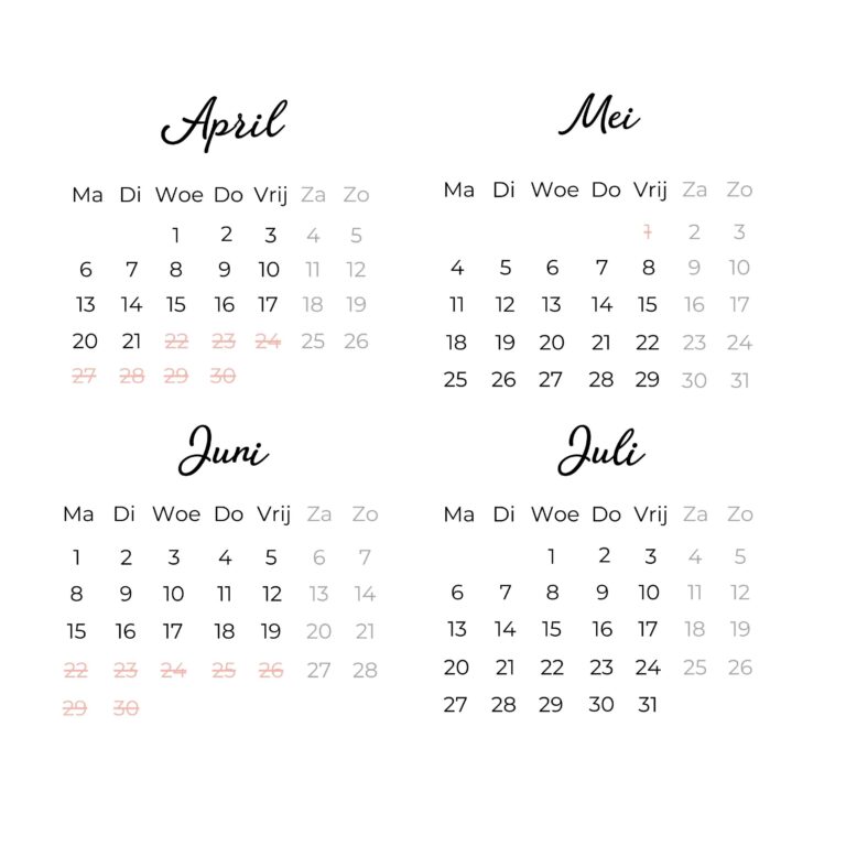 maatwerk kalender 2026 koekatelier