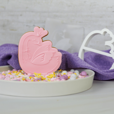 Fondant stemnpelset Zwaan