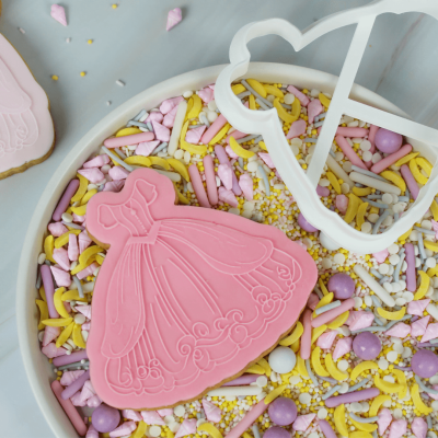 Fondant stempelset Prinsessenjurk
